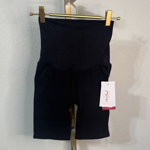 Ingrid & Isabel Pants - Ingrid & Isabel Black maternity Biker Shorts- Size XS